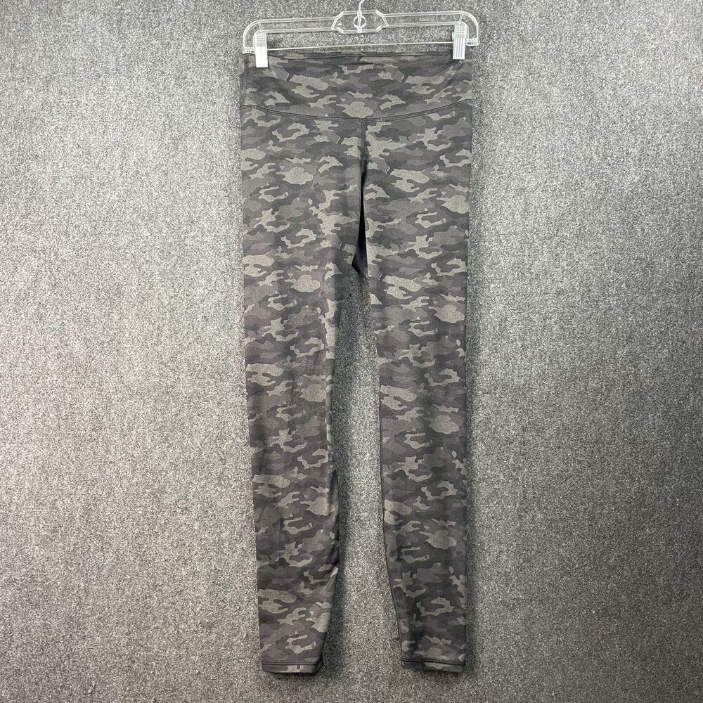 Fabletics Leggings Women's Small Black High-Waisted Printed Camouflage Print